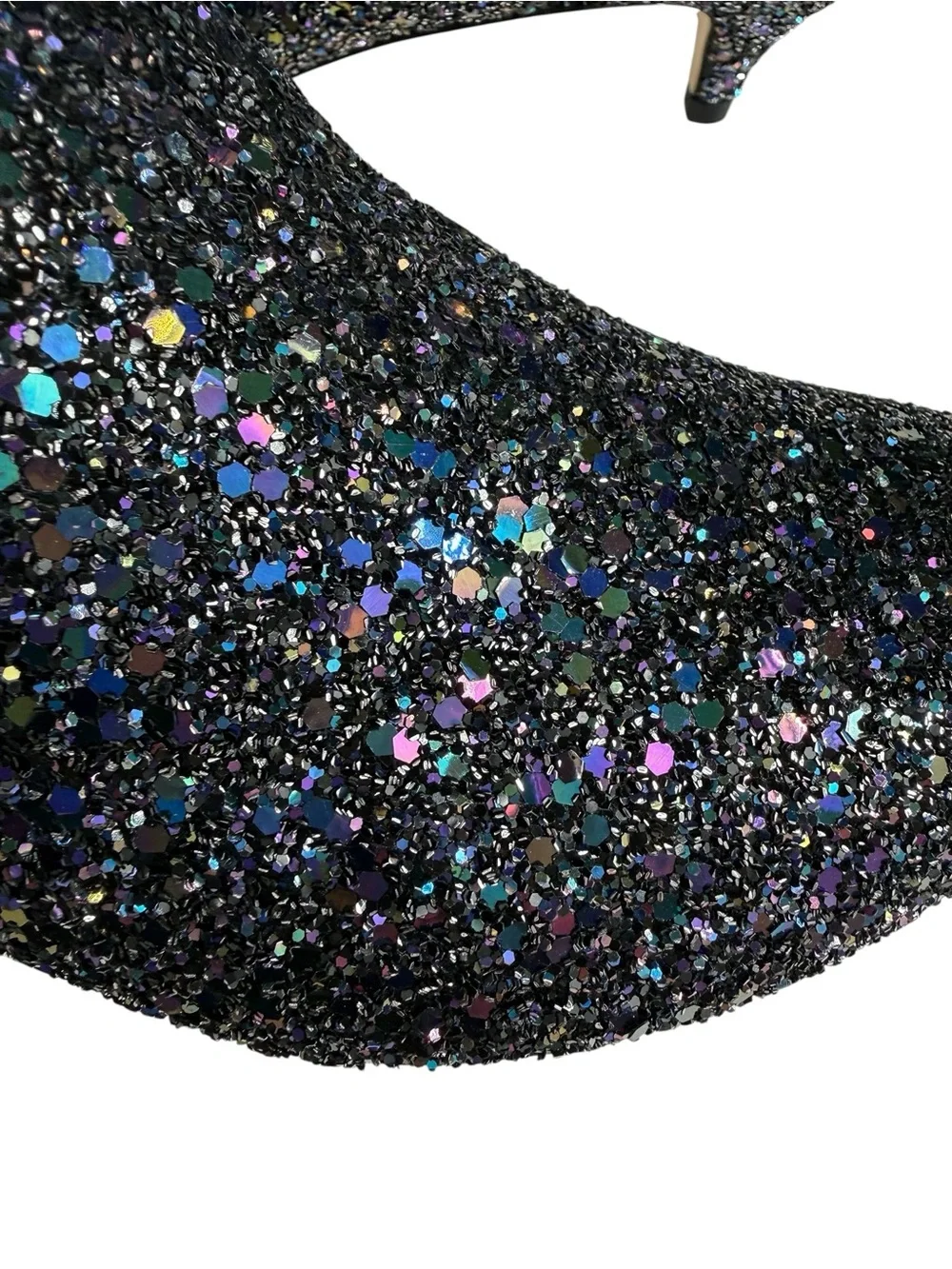 NWOB Kate Spade NY Olly Too Pointy Toe Kitten Heel Bootie Size 9M Sparkly